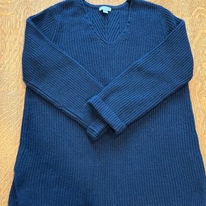 J. Jill Shaker Stitch V-Neck Sweater